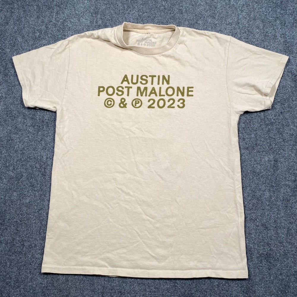 Post Malone Austin 2023 Tour If Y'all Weren't‎ Here I'd Be Crying T Shirt Sz M